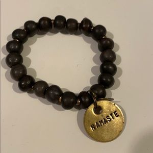 Namaste Dark Grey Bracelet